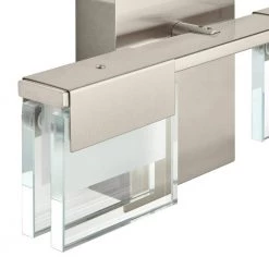 VICINO 2-Light Brushed Nickel Integrated LED Bathroom Vanity Light Bar by Home Decorators Collection -Outlet Home Decorators Collection Store brushed nickel home decorators collection vanity lighting 205115a 66 1000