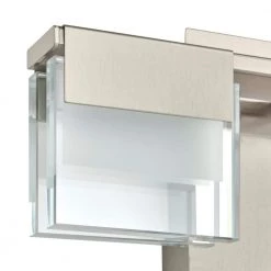 VICINO 2-Light Brushed Nickel Integrated LED Bathroom Vanity Light Bar by Home Decorators Collection -Outlet Home Decorators Collection Store brushed nickel home decorators collection vanity lighting 205115a a0 1000