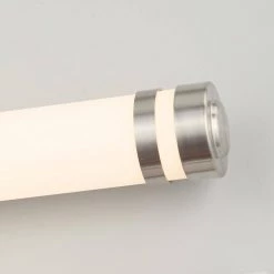 Otez Brushed Nickel LED Vanity Light with Tube Etched Glass by Home Decorators Collection -Outlet Home Decorators Collection Store brushed nickel home decorators collection vanity lighting 22832 40 1000