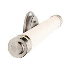 Otez Brushed Nickel LED Vanity Light with Tube Etched Glass by Home Decorators Collection -Outlet Home Decorators Collection Store brushed nickel home decorators collection vanity lighting 22832 44 1000