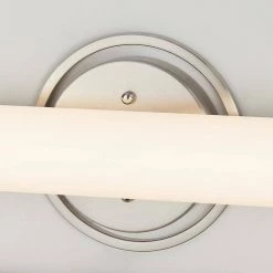 Otez Brushed Nickel LED Vanity Light with Tube Etched Glass by Home Decorators Collection -Outlet Home Decorators Collection Store brushed nickel home decorators collection vanity lighting 22832 a0 1000