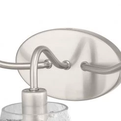 Archdale 3-Light Brushed Nickel Vanity Light with Clear Water Glass by Home Decorators Collection -Outlet Home Decorators Collection Store brushed nickel home decorators collection vanity lighting 7985hdcbn 77 1000