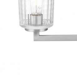 Westlyn 4-Light Brushed Nickel Vanity Light with Clear Optic Glass Shades by Home Decorators Collection -Outlet Home Decorators Collection Store brushed nickel home decorators collection vanity lighting 8004hdcbn 1f 1000