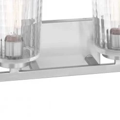 Westlyn 4-Light Brushed Nickel Vanity Light with Clear Optic Glass Shades by Home Decorators Collection -Outlet Home Decorators Collection Store brushed nickel home decorators collection vanity lighting 8004hdcbn 44 1000