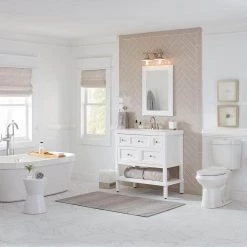 Glenhurst 16 in. 2-Light Brushed Nickel Farmhouse Bathroom Vanity Light Fixture with Metal Shades by Home Decorators Collection -Outlet Home Decorators Collection Store brushed nickel home decorators collection vanity lighting hd 8002 bn fa 1000