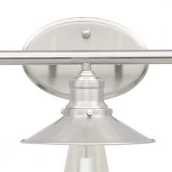 Glenhurst 25 in. 3-Light Brushed Nickel Farmhouse Bathroom Vanity Light Fixture with Metal Shades by Home Decorators Collection 18 Glenhurst 25 in. 3-Light Brushed Nickel Farmhouse Bathroom Vanity Light Fixture with Metal Shades by Home Decorators Collection -Outlet Home Decorators Collection Store brushed nickel home decorators collection vanity lighting hd 8003 bn c3 1000