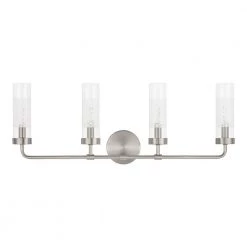Taspen 30 in. 4-Light Brushed Nickel Vanity Light by Home Decorators Collection