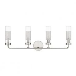 Taspen 30 in. 4-Light Brushed Nickel Vanity Light by Home Decorators Collection -Outlet Home Decorators Collection Store brushed nickel home decorators collection vanity lighting hdli004 c3 1000