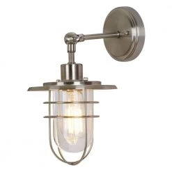 1-Light Brushed Nickel Wall Sconce by Home Decorators Collection
