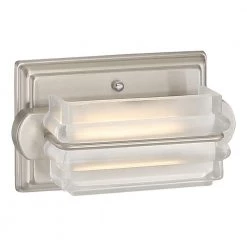 1-Light Brushed Nickel LED Bath Vanity Light by Home Decorators Collection