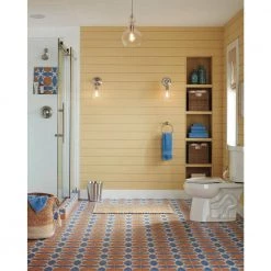 5.1 in. 1-Light Brushed Nickel Wall Sconce with Clear Glass by Home Decorators Collection -Outlet Home Decorators Collection Store brushed nickel home decorators collection wall sconces 7951hdcbn 31 1000