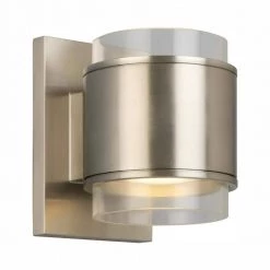 Upton Brushed Nickel LED Sconce by Home Decorators Collection