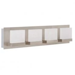 Alberson Collection 4-Light Brushed Nickel LED Vanity Light with Frosted Acrylic Shade by Home Decorators Collection -Outlet Home Decorators Collection Store brushed nickel with frosted glass home decorators collection vanity lighting 28025 hbu 66 1000