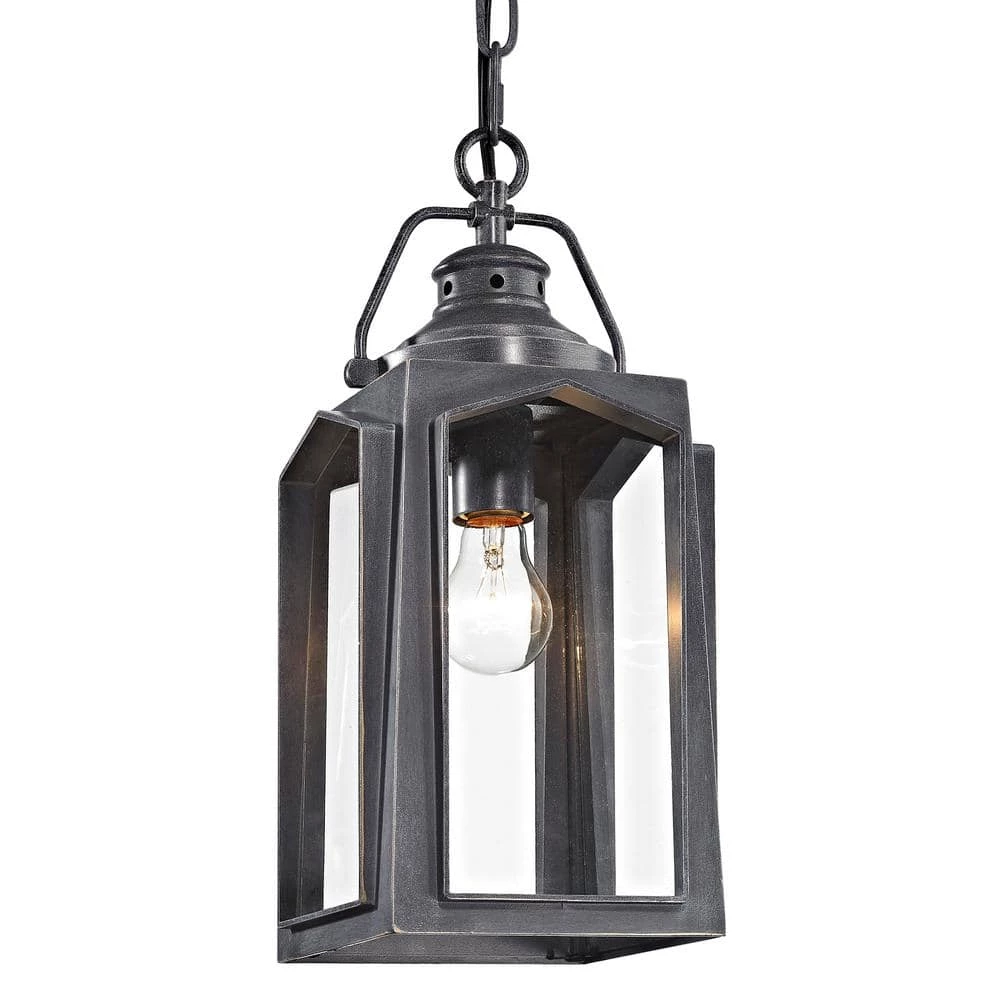 1-Light Charred Iron Medium Outdoor Hanging Pendant by Home Decorators Collection 5 1-Light Charred Iron Medium Outdoor Hanging Pendant by Home Decorators Collection - Image 3