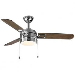 Stillmore 52 in. Integrated LED Chrome Ceiling Fan with Light Kit by Home Decorators Collection -Outlet Home Decorators Collection Store chrome home decorators collection ceiling fans with lights 59203 c3 1000