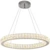 24 in. Chrome Integrated LED Pendant with Clear Crystals by Home Decorators Collection -Outlet Home Decorators Collection Store chrome home decorators collection chandeliers 20748 001 64 1000