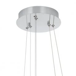 Wesley Park 150-Watt Integrated LED Chrome Pendant Hanging Light with Clear Round Acrylic Ring Shades by Home Decorators Collection -Outlet Home Decorators Collection Store chrome home decorators collection chandeliers 21222 a0 1000