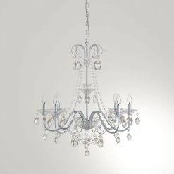 Canterbury Park 6-Light Chrome Crystal Chandelier by Home Decorators Collection -Outlet Home Decorators Collection Store chrome home decorators collection chandeliers 29360 hbu d4 1000