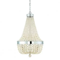 Monticello Park 6-Light Chrome Crystal Chandelier by Home Decorators Collection