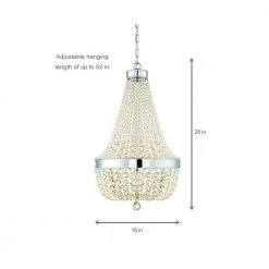 Monticello Park 6-Light Chrome Crystal Chandelier by Home Decorators Collection -Outlet Home Decorators Collection Store chrome home decorators collection chandeliers 30331 hbu 76 1000