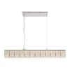 Keighley 36 in. Integrated LED Chrome Modern Linear Chandelier for Dining Room or Kitchen Island with Crystal Shade by Home Decorators Collection -Outlet Home Decorators Collection Store chrome home decorators collection chandeliers 7151 ndm 64 1000