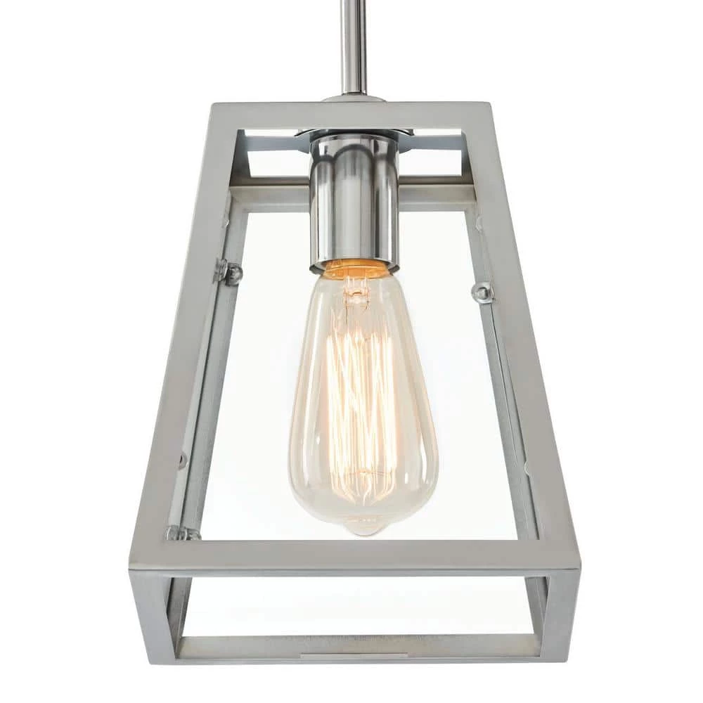 Knightley 1-Light Chrome and Glass Mini Pendant by Home Decorators Collection 6 Knightley 1-Light Chrome and Glass Mini Pendant by Home Decorators Collection - Image 4