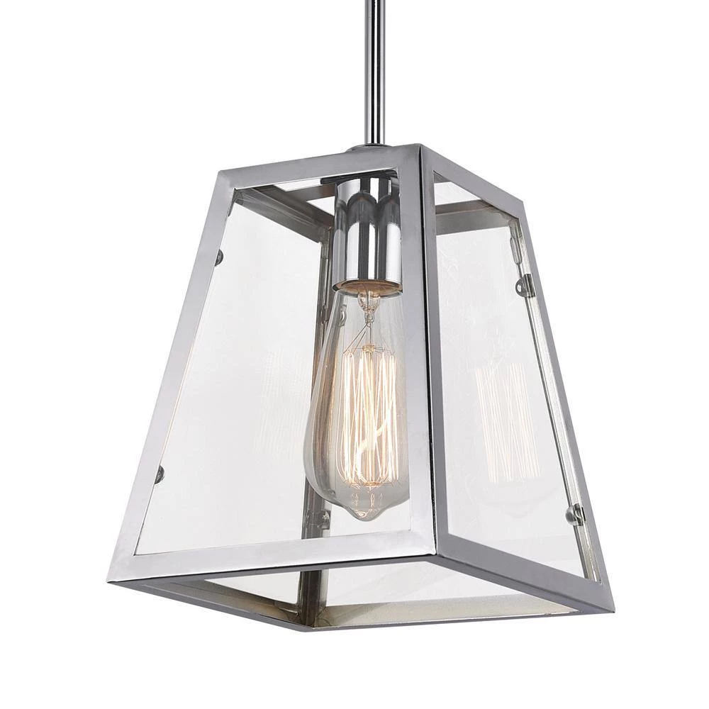 Knightley 1-Light Chrome and Glass Mini Pendant by Home Decorators Collection 9 Knightley 1-Light Chrome and Glass Mini Pendant by Home Decorators Collection - Image 7