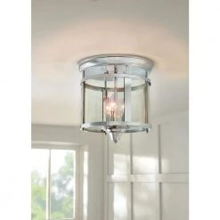 Wingate 12.25 in. 3-Light Polished Chrome Flush Mount Ceiling Light by Home Decorators Collection -Outlet Home Decorators Collection Store chrome home decorators collection flush mount lights 21094 000 44 1000