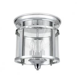 Wingate 12.25 in. 3-Light Polished Chrome Flush Mount Ceiling Light by Home Decorators Collection -Outlet Home Decorators Collection Store chrome home decorators collection flush mount lights 21094 000 4f 1000