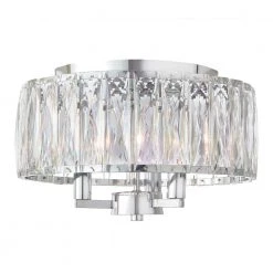 Atherton 3-Light Chrome Flush Mount by Home Decorators Collection