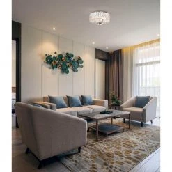 Atherton 3-Light Chrome Flush Mount by Home Decorators Collection -Outlet Home Decorators Collection Store chrome home decorators collection flush mount lights 34762 hbu 76 1000