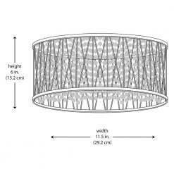 Saynsberry 11.5 in. 3-Light Polished Chrome and Crystal Drum Shape Flush Mount Bedroom Ceiling Light Fixture by Home Decorators Collection -Outlet Home Decorators Collection Store chrome home decorators collection flush mount lights 4411 ndm 77 1000