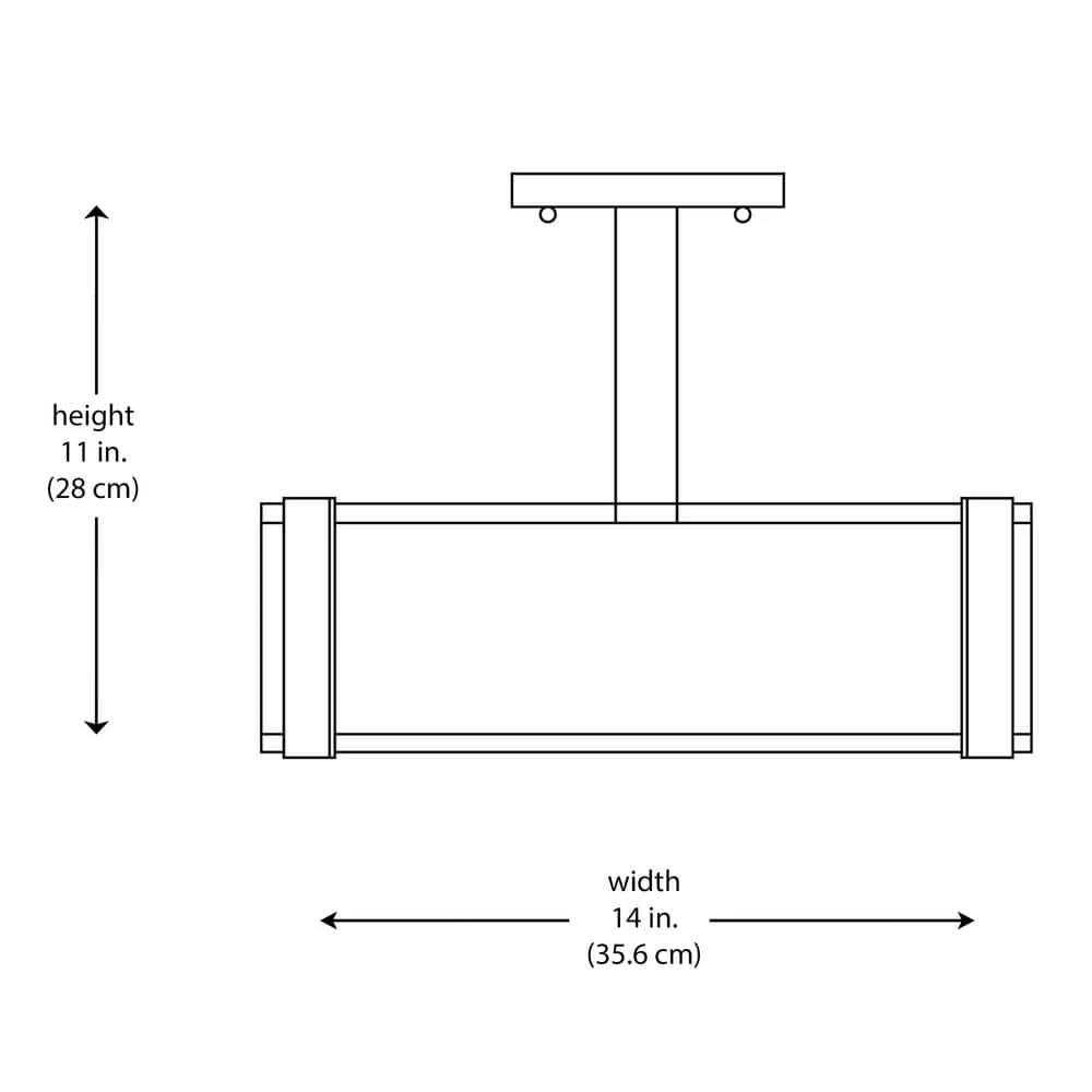 Bourland 14 in. 3-Light Polished Chrome Semi-Flush Mount Kitchen Ceiling Light with Glass Drum Shade by Home Decorators Collection 6 Bourland 14 in. 3-Light Polished Chrome Semi-Flush Mount Kitchen Ceiling Light with Glass Drum Shade by Home Decorators Collection - Image 4