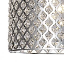 Kimberly 3-Light Crystal and Chrome Semi-Flushmount by Home Decorators Collection -Outlet Home Decorators Collection Store chrome home decorators collection flush mount lights fm201mh chr 1f 1000