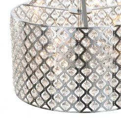 Kimberly 3-Light Crystal and Chrome Semi-Flushmount by Home Decorators Collection -Outlet Home Decorators Collection Store chrome home decorators collection flush mount lights fm201mh chr 4f 1000