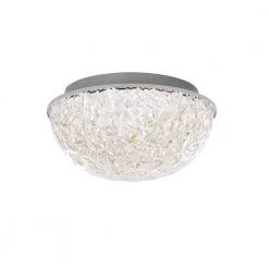 Ellis Place 12.25 in. Chrome LED Round Flush Mount, Modern Ceiling Light by Home Decorators Collection