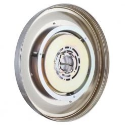Crystal 13 in. Chrome LED Flush Mount by Home Decorators Collection -Outlet Home Decorators Collection Store chrome home decorators collection flush mount lights jju3011l 9 cr 77 1000