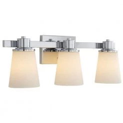 3-Light Chrome Bath Vanity Light with Bell Shaped Etched White Glass by Home Decorators Collection -Outlet Home Decorators Collection Store chrome home decorators collection vanity lighting 15343 1d 1000