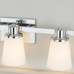 3-Light Chrome Bath Vanity Light with Bell Shaped Etched White Glass by Home Decorators Collection -Outlet Home Decorators Collection Store chrome home decorators collection vanity lighting 15343 a0 1000