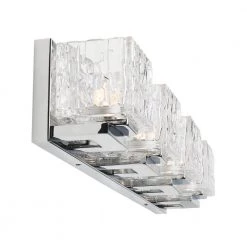 Tulianne 75-Watt Equivalent 4-Light Chrome LED Vanity Light with Clear Cube Glass by Home Decorators Collection -Outlet Home Decorators Collection Store chrome home decorators collection vanity lighting 22844 76 1000