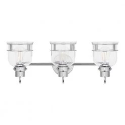 Willow Springs 23.5 in. 3-Light Chrome Bathroom Vanity Light with Clear Glass Shade by Home Decorators Collection -Outlet Home Decorators Collection Store chrome home decorators collection vanity lighting 25023 40 1000