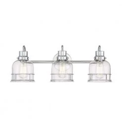 Willow Springs 23.5 in. 3-Light Chrome Bathroom Vanity Light with Clear Glass Shade by Home Decorators Collection -Outlet Home Decorators Collection Store chrome home decorators collection vanity lighting 25023 77 1000