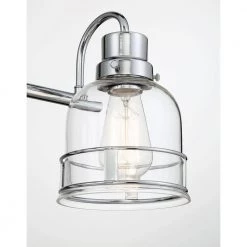 Willow Springs 23.5 in. 3-Light Chrome Bathroom Vanity Light with Clear Glass Shade by Home Decorators Collection -Outlet Home Decorators Collection Store chrome home decorators collection vanity lighting 25023 fa 1000