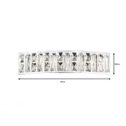 Kristella 24 in. 5-Light Chrome Vanity Light with Clear Crystal Shade by Home Decorators Collection 13 Kristella 24 in. 5-Light Chrome Vanity Light with Clear Crystal Shade by Home Decorators Collection -Outlet Home Decorators Collection Store chrome home decorators collection vanity lighting 34979 hb 40 1000