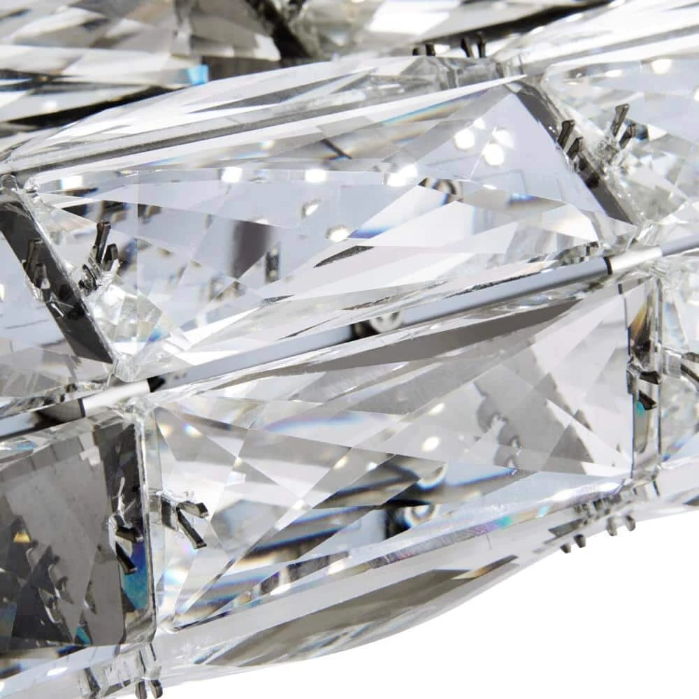 Keighley 18 in. 1-Light Chrome LED Crystal Bathroom Vanity Light Fixture Bar by Home Decorators Collection 6 Keighley 18 in. 1-Light Chrome LED Crystal Bathroom Vanity Light Fixture Bar by Home Decorators Collection - Image 4