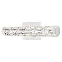Keighley 24 in. 1-Light Chrome Integrated LED Bathroom Vanity Light Bar with Crystal Shade by Home Decorators Collection -Outlet Home Decorators Collection Store chrome home decorators collection vanity lighting 4151 ndm 66 1000