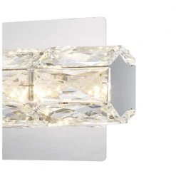 Keighley Chrome Integrated LED Crystal Wall Sconce Light Fixture by Home Decorators Collection -Outlet Home Decorators Collection Store chrome home decorators collection vanity lighting c6360 1f 1000