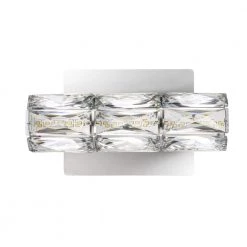 Keighley Chrome Integrated LED Crystal Wall Sconce Light Fixture by Home Decorators Collection -Outlet Home Decorators Collection Store chrome home decorators collection vanity lighting c6360 c3 1000
