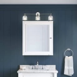 Aniston 29.90 in. 3-Light Chrome Vanity Light by Home Decorators Collection -Outlet Home Decorators Collection Store chrome home decorators collection vanity lighting hdli005 31 1000