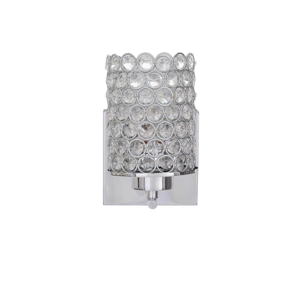 1-Light Chrome Wall Sconce by Home Decorators Collection 7 1-Light Chrome Wall Sconce by Home Decorators Collection - Image 5